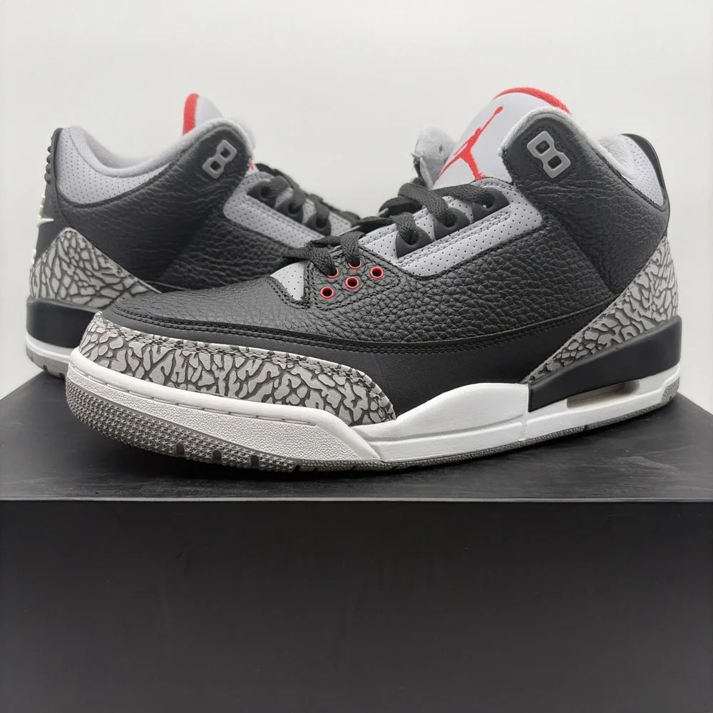 Size 11 - Jordan 3 Retro OG Mid Black Cement (854262-001)